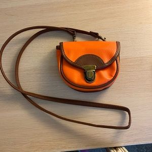 Decree Orange Crossbody Purse